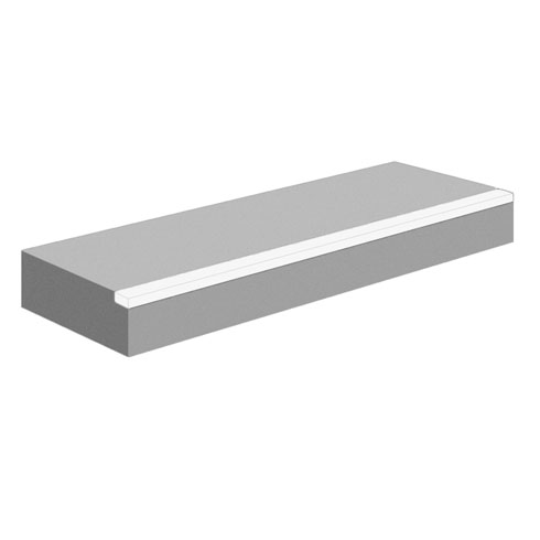 Modula-Blockstufe mit Stufenkantenmarkierung